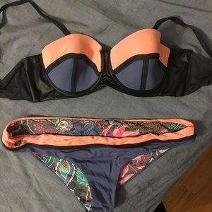 Maaji reversible built-in cup two-piece swimsuit